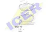 Колодки гальмівні (передні) Citroen C5 08-/C6 05-12/Peugeot 407 04-/607 00-11 (+датчики) ICER 181657-700 (фото 7)