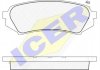 Колодки гальмівні (задні) Toyota Land Cruiser 100 98-07/Lexus LX II 98-08 ICER 181734 (фото 2)