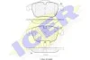 Колодки гальмівні (передні) Citroen C5 04-/Peugeot 407 04-/508 10- (+датчики) ICER 181886-203 (фото 2)