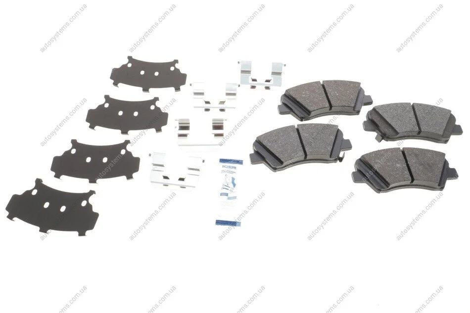 Колодки гальмівні (передні) Hyundai Elantra/ i30/Veloster 11-/Kia Cee\'d/Cerato 12-/Soul 09- ICER 182029 (фото 1)