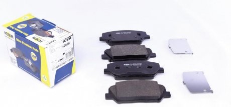 Колодки гальмівні (передні) Hyundai i30 11-/Veloster 12-17/Kia Cee\'d/Pro Cee\'d 12-/Cerato 13- ICER 182090