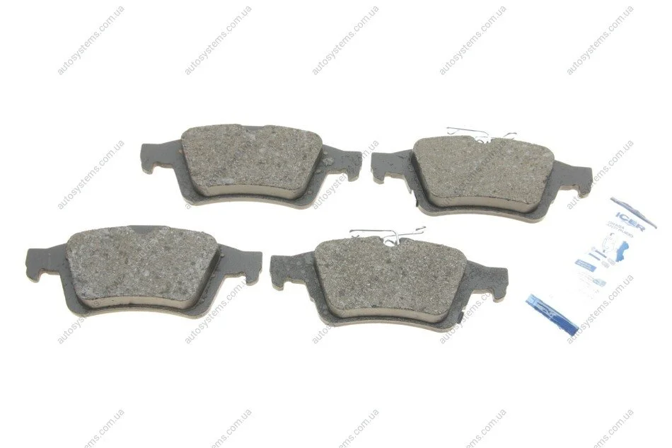 Колодки гальмівні (задні) Ford C-Max/Focus/Kuga/Transit Connect 10-/Citroen C4 09-/Volvo 04- ICER 182106 (фото 1)