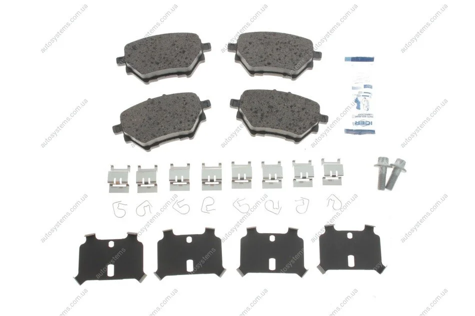 Колодки гальмівні (задні) Citroen C4/Berlingo/Peugeot 308/508/3008/Partner/Opel Combo 13- ICER 182162 (фото 1)