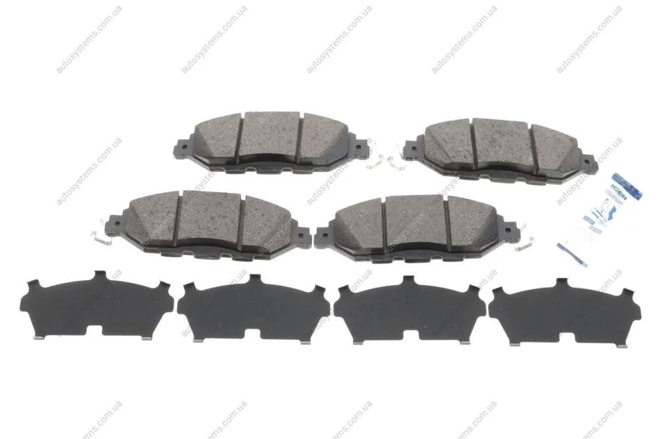 Колодки гальмівні (передні) Nissan Pathfinder/Murano/Infiniti QX60 11- ICER 182234 (фото 1)