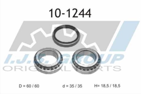 Подшипник ступицы колеса, комплект IJS GROUP 10-1244