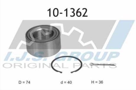 Подшипник ступицы колеса, комплект IJS GROUP 10-1362