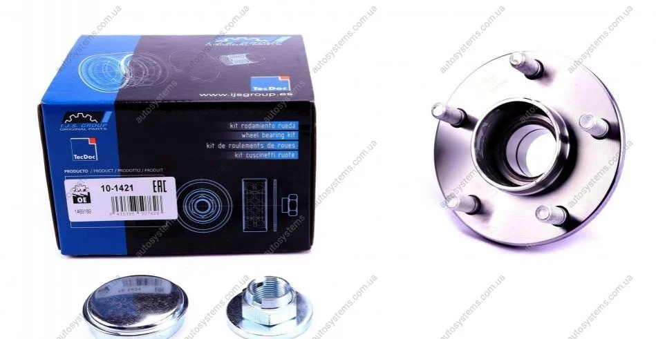 Підшипник маточини (задньої) Ford Connect 02-13 (+ABS)(к-кт) IJS GROUP 10-1421 (фото 1)