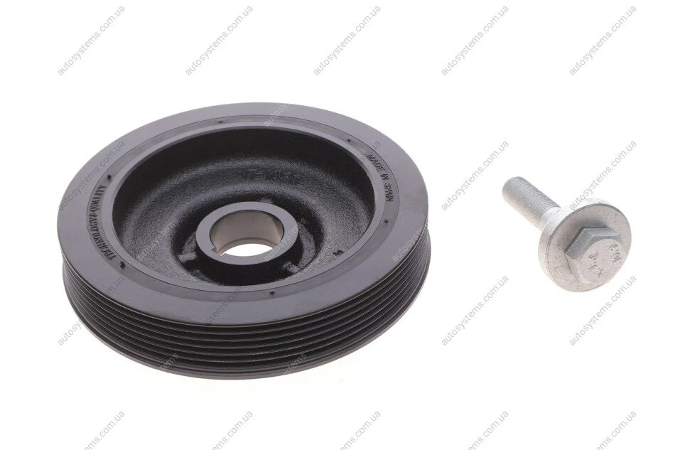 Шків колінвалу Citroen Berlingo/Fiat Scudo/Peugeot Expert/Partner 1.9D/2.0HDi (6PK) (к-кт з болтом) IJS GROUP 17-1036SET (фото 1)