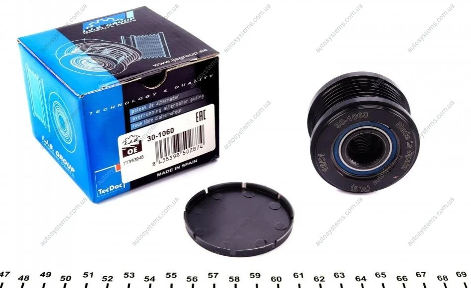 Шків генератора Fiat Doblo 1.6/2.0D Multijet 10-, 6PK IJS GROUP 30-1060 (фото 1)