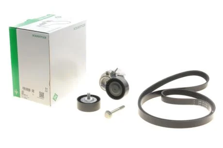 Комплект ременя генератора BMW 1 (E87/E88)/3 (E46/E90)/5 (E60) 1.6-2.0 01-10, N46B20, (6PK1870) INA 529 0044 10