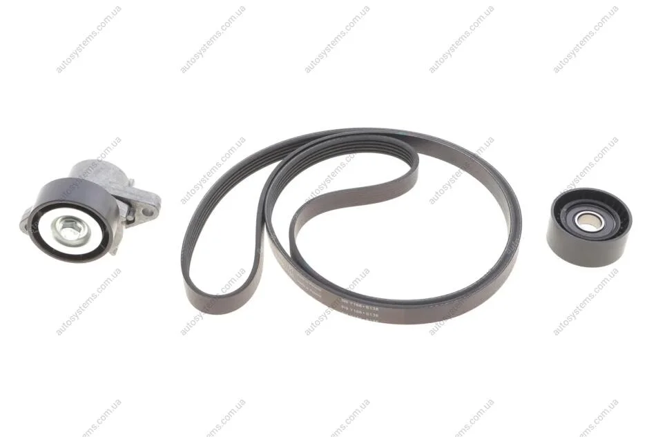 Комплект ременя генератора Renault Megane/Scenic 00-09, (5PK1750) INA 529 0082 10 (фото 1)
