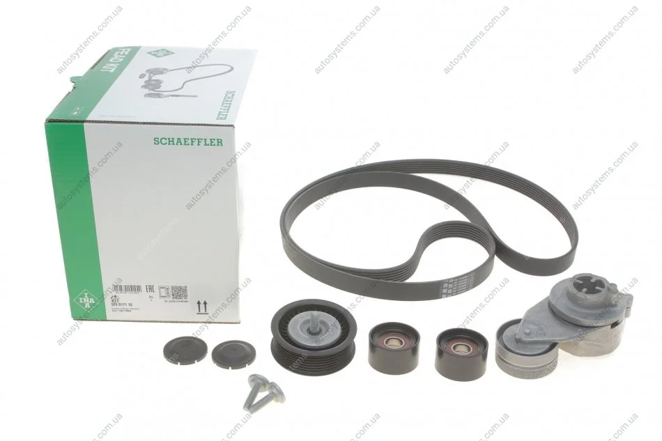 Комплект ременя генератора MB E-class (W212/W213) 11-18 OM642 (7PK2005) INA 529 0171 10 (фото 1)