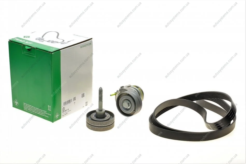 Комплект ременя генератора VW Golf V/VI/Passat 1.4TSI 06-16 (6PK 1700) INA 529 0341 10 (фото 1)