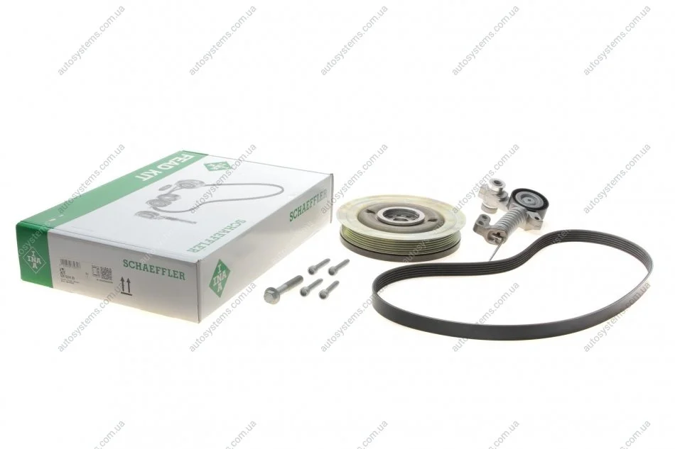 Комплект ременя генератора Volvo S60/S80/S90/V40/V60/V70/V90/XC40/XC60/XC70/XC90 13- (6PK1180) INA 529 0374 20 (фото 1)