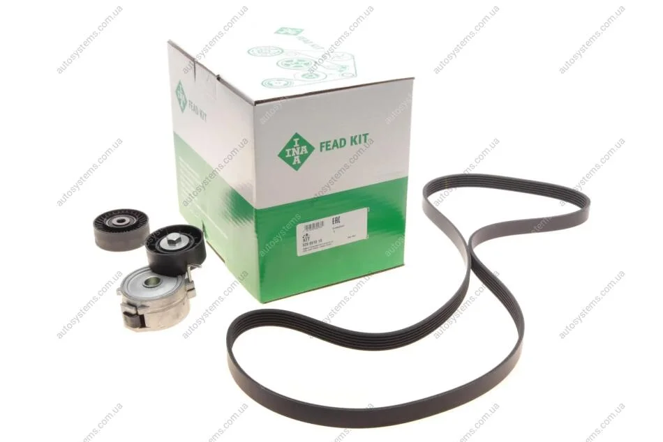 Комплект ременя генератора Ford Mondeo IV 2.2 TDCi 08-15, (6PK 1745) INA 529 0518 10 (фото 1)
