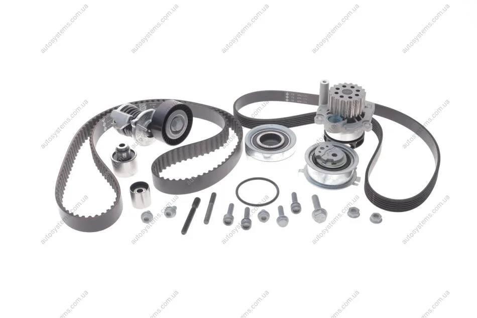 Комплект ГРМ + помпа + к-кт ременя генератора VW Caddy 1.6TDI-2.0TDI 09-15/ VW Crafter 2.0TDI 11-16 INA 530 0550 50 (фото 1)
