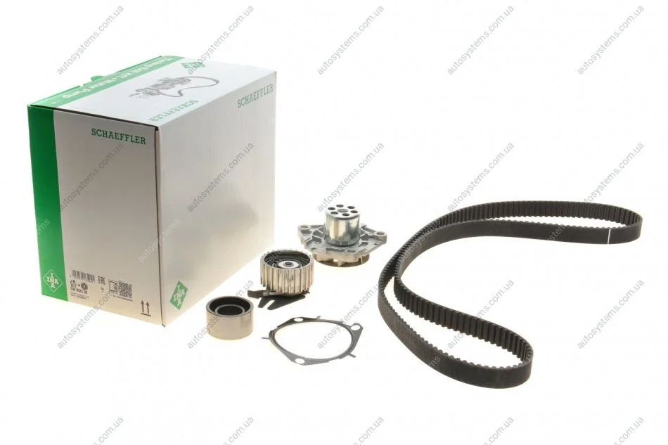 Комплект ГРМ + помпа Alfa Romeo 159 2.4 JTDM 07-11 (199x24) (538 0714 10) INA 530 0625 30 (фото 1)