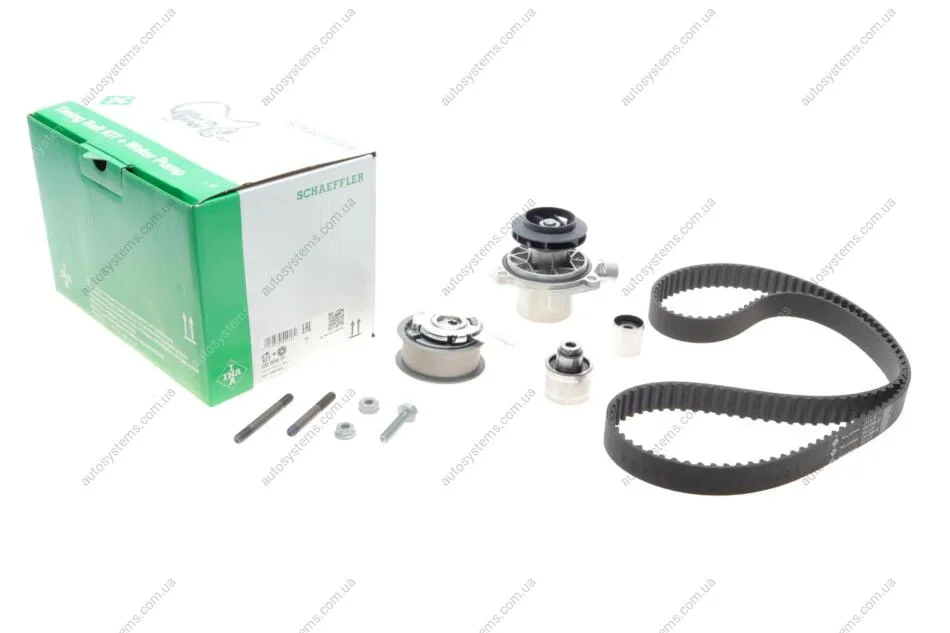 Комплект ГРМ + помпа Audi A3/A4/A5/A6/Q3/VW Caddy/T6 2.0TDI 15-/Golf VII 1.6TDI/2.0TDI 12- (25x145z) INA 530 0650 31 (фото 1)