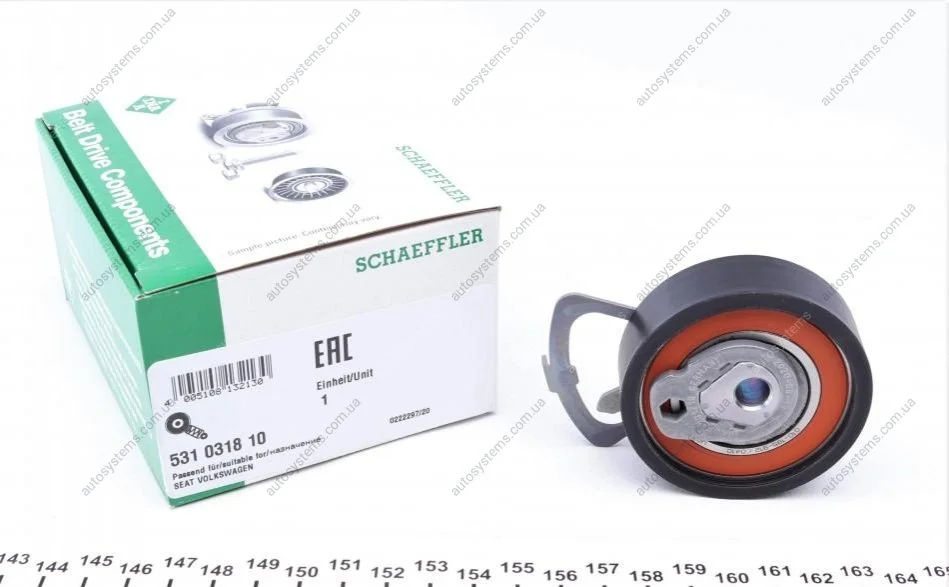 Ролик ГРМ VW Golf 1.4 -06 (натяжний) (60х18) INA 531 0318 10 (фото 1)