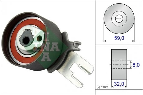 Ролик натяжний INA 531 0859 10