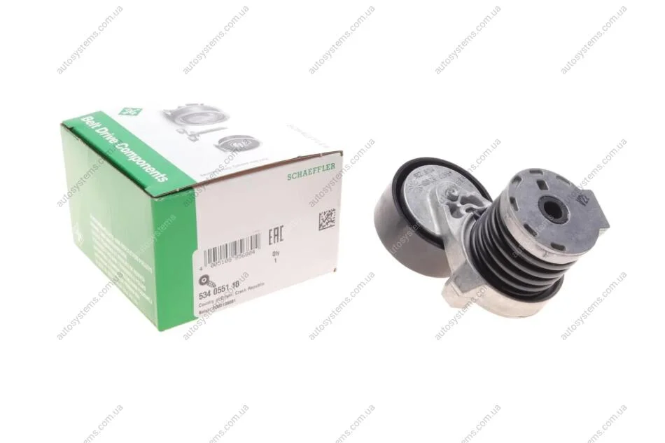Натяжник ременя генератора Renault Kangoo 1.5dCi 11/12-, 55/59/70/85kw, K9K INA 534 0551 10 (фото 1)