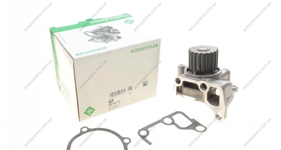 Помпа води Mazda 3/323/5/6/626/Premacy 2.0TD/DI/DITD/CD 98-10 (19z) INA 538 0101 10 (фото 1)