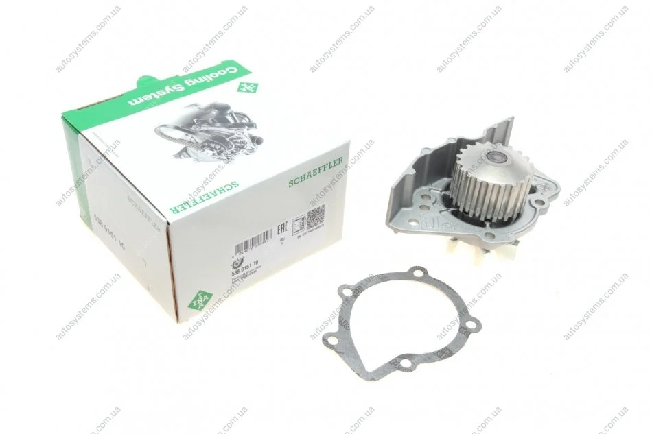 Помпа води Fiat Scudo 96-06/Ducato/Peugeot Boxer/406 1.9D/TD/2.0 94-02 INA 538 0151 10 (фото 1)