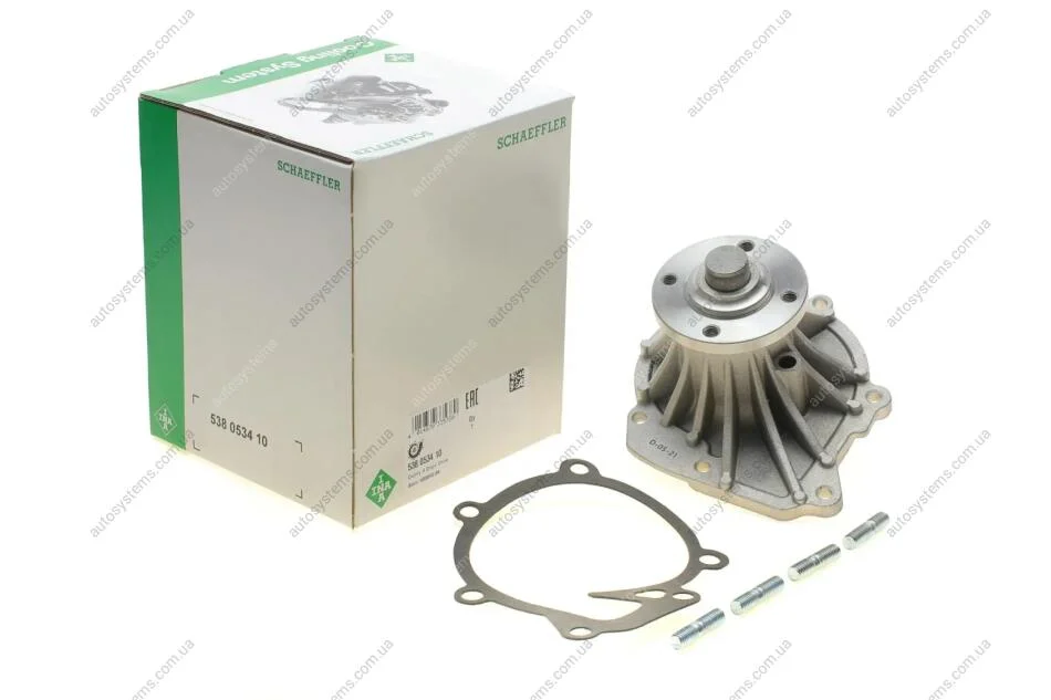 Помпа води Toyota Land Cruiser Prado 3.0D-4D 02-/Hiace IV 2.5D-4D 01-12 INA 538 0534 10 (фото 1)