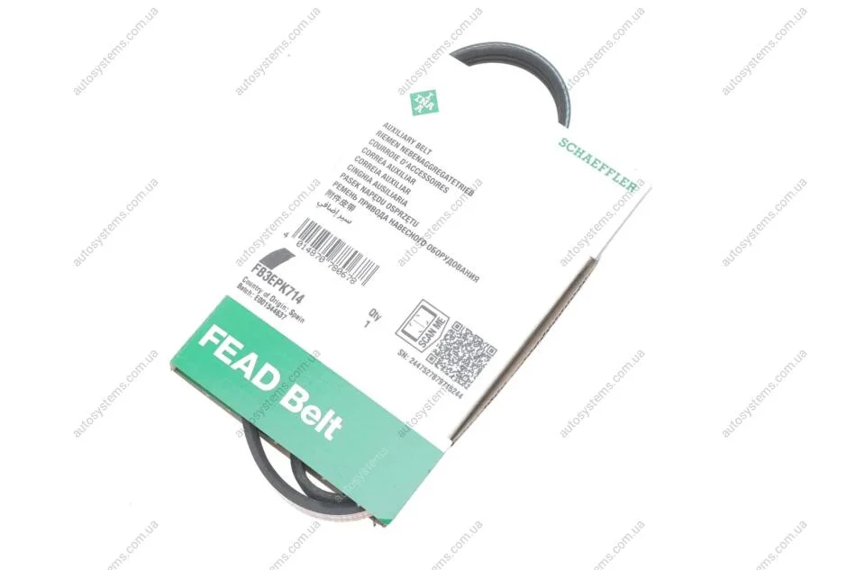 Ремінь генератора Ford Focus IV/Galaxy III/Mondeo V/Transit 2.0D/2.0DH 15- INA FB 3EPK714 (фото 1)