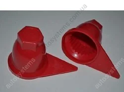Колпачок колесный D32MM красный + стрелка Інше 260094 (фото 1)