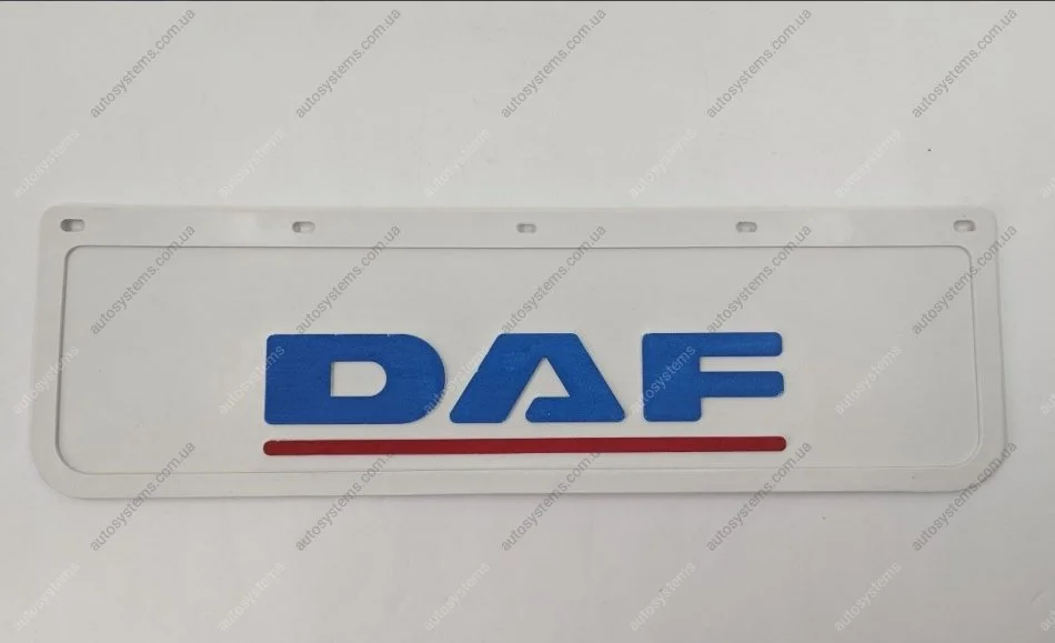 Брызговик белый с надписью DAF 650х220mm рельефная надпись (1шт) Інше 31-420-036 (фото 1)