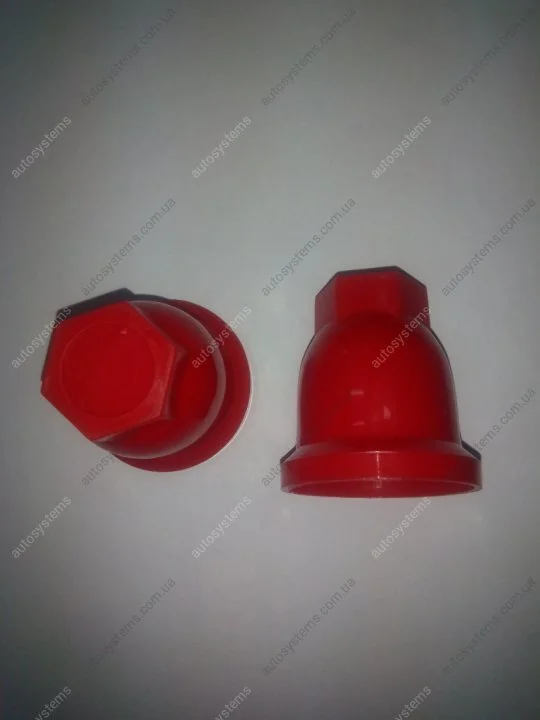 Колпачок колесный D32MM высокий красный Інше UA0806 (фото 1)