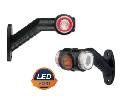 Ліхтар габарит ріжок діод LED 12/24 лівий трьохстороній ISIKSAN ISS20410 L LH (фото 1)
