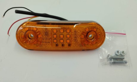 Ліхтар габаритний сигнальний LED жовтий на 21 діод., ISIKSAN ISS40311 FLR