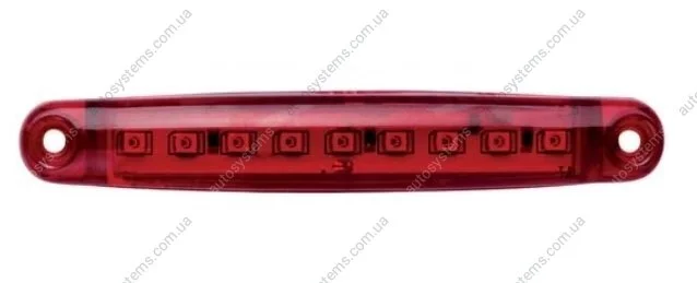 Фонарь габаритный LED 9 диодов красный 100x17x10 ISIKSAN ISS40363 (фото 1)