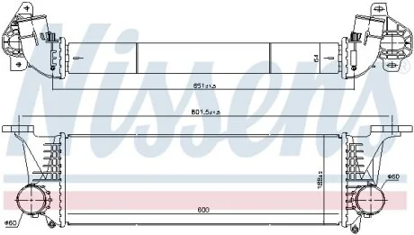 Радиатор интеркулера Daily 3 2012-> IVECO 5802036825