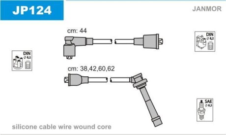 Провода высоковольтные, комплект Janmor JP124