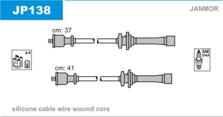 Провода высоковольтные, комплект Janmor JP138
