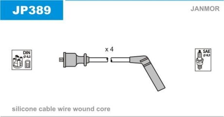 Комплект проводів, Silikon Janmor JP389
