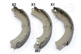Колодки тормозные барабанные, комплект JAPANPARTS GF-007AF