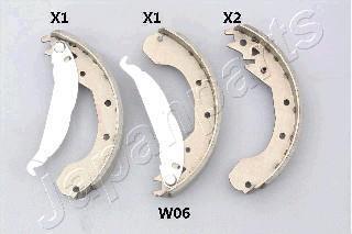 Колодки тормозные барабанные, комплект JAPANPARTS GF-W06AF