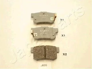 Колодки тормозные дисковые HONDA зад. ACCORD 90-98 JAPANPARTS PP405AF
