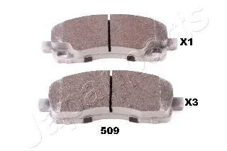Тормозные колодки дисковые, комплект JAPANPARTS PP-509AF