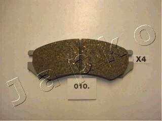 Тормозные колодки дисковые, комплект JAPKO 50010