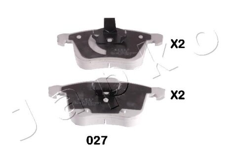 Тормозные колодки дисковые, комплект JAPKO 50027