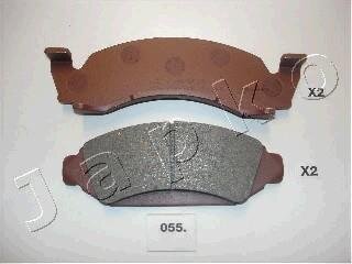 Тормозные колодки дисковые, комплект JAPKO 50055