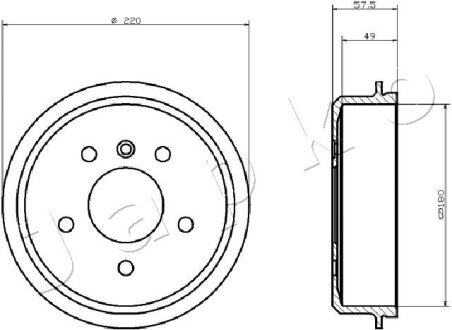 Тормозной барабан JAPKO 560500