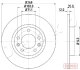 Тормозной диск задний невентилируемый JAPKO 610408C (фото 1)