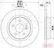 Тормозной диск задний невентилируемый JAPKO 610503C (фото 1)