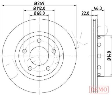 Диск тормозной JAPKO 610913C